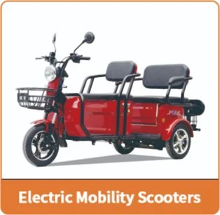 3 Wheel Electric Powered Scooter Van Cargo Bicycle Tricycle Motorcycles with Cabin for Cargo Delivery