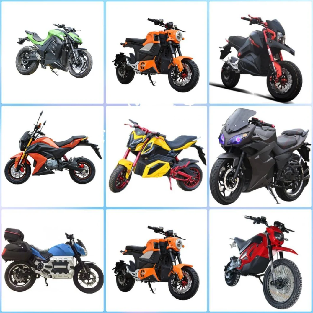 Low Carbon and Environmental Protection 16 Inch Electric Motorbike 72V 32ah High Powerful 120km/H Speed Electric Motorcycle