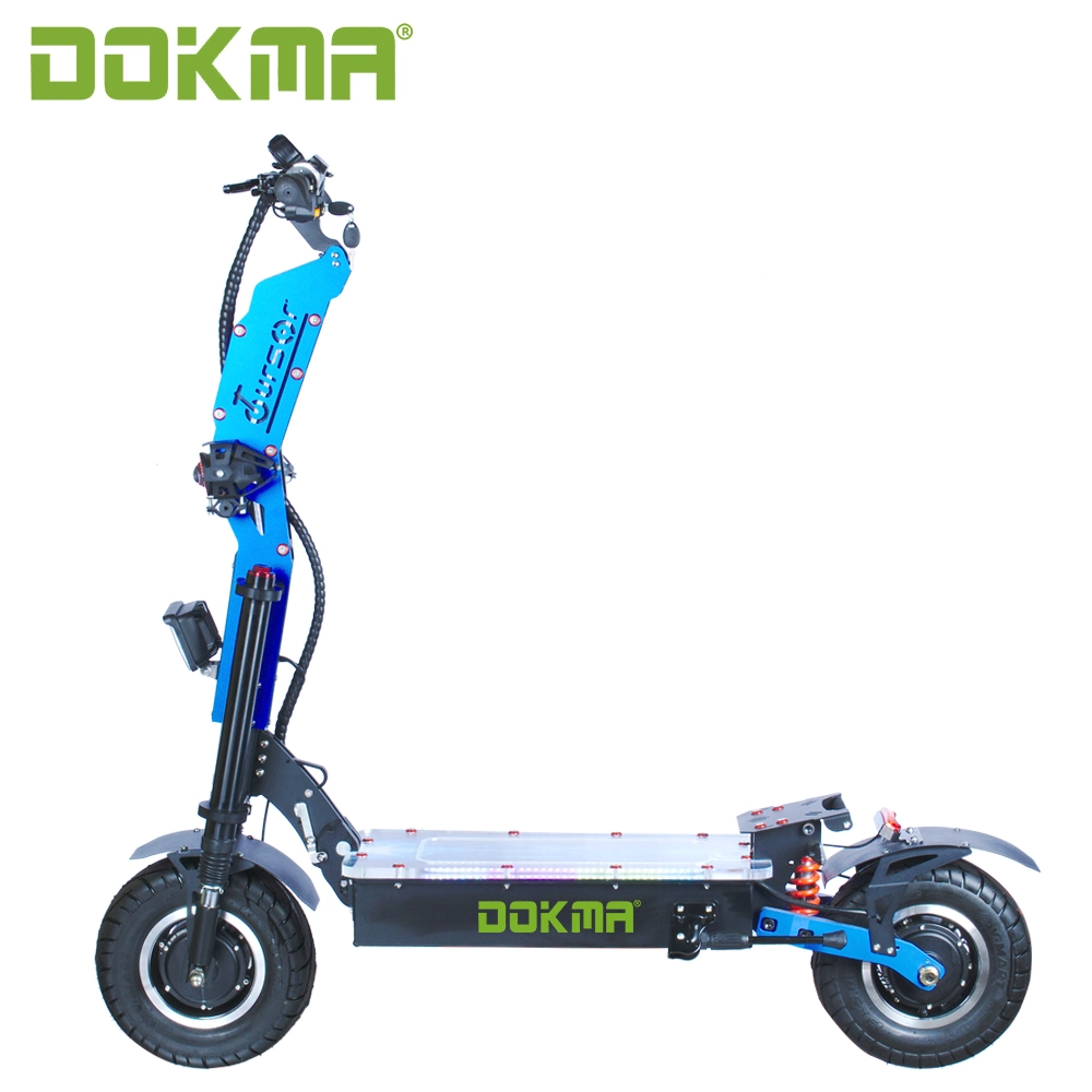 Dokma 13 Inch New 72V 7000W Customized OEM Dtoursor on Road Foldable Electric Dual Motor 2 Wheels City Electric E Scooter for Adult